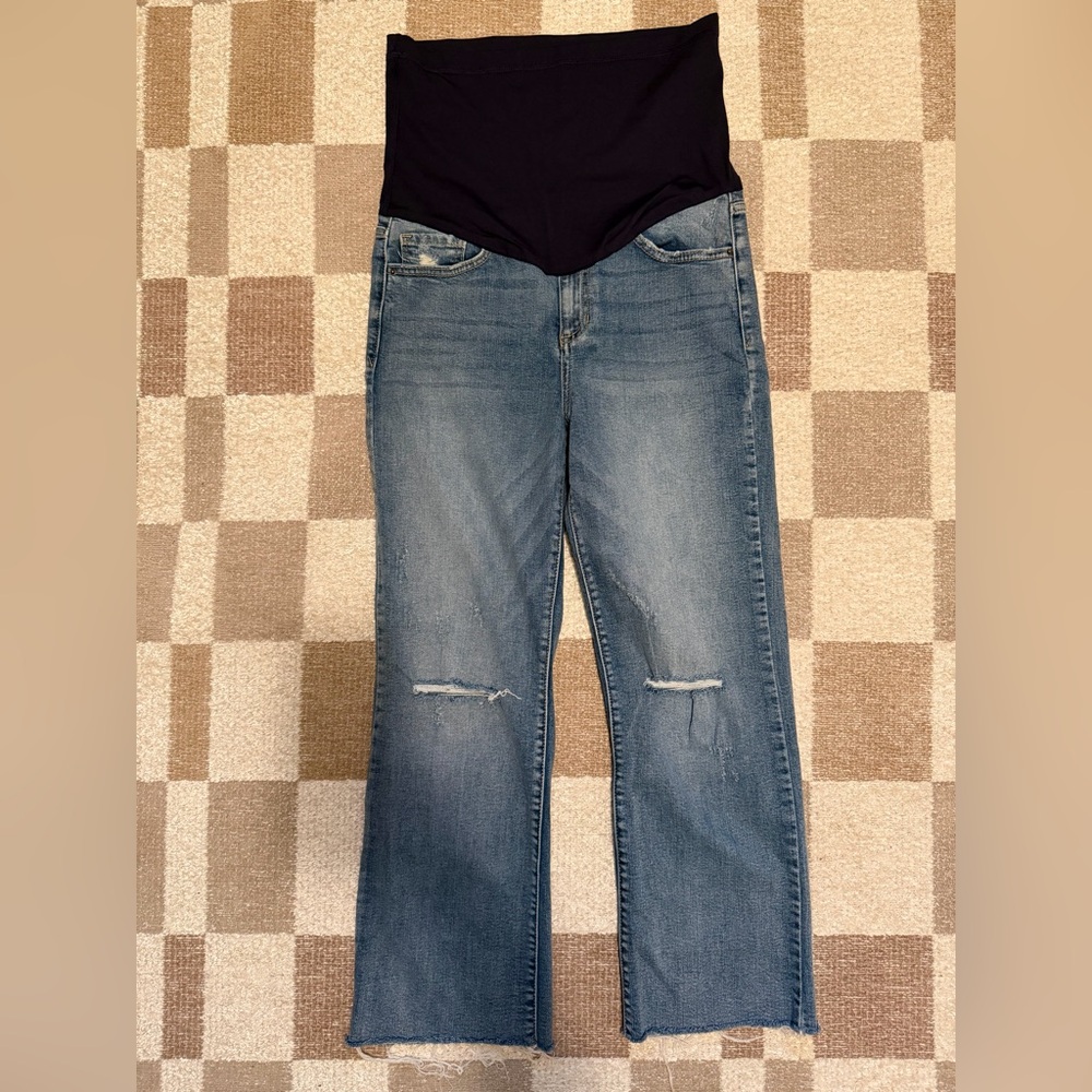 Distressed Women's Maternity Jeans